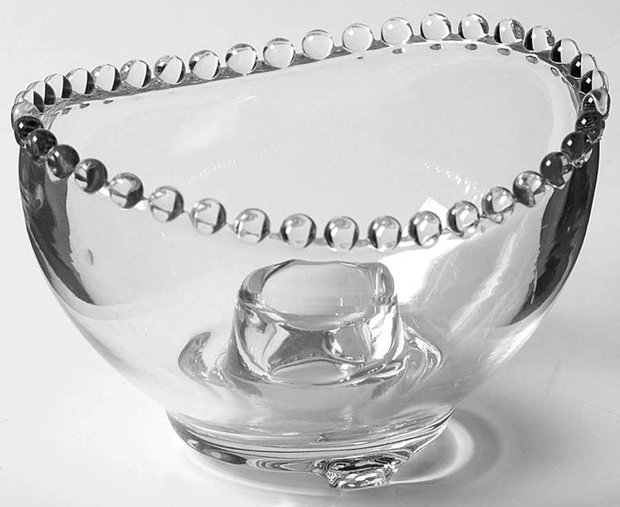 Candlewick Clear (Stem 3400) 3 Toed Candleholder by Imperial Glass-Ohio-1