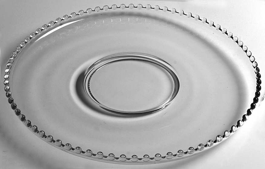 Candlewick Clear (Stem 3400) Cupped Edge Torte Plate by Imperial Glass-Ohio-1