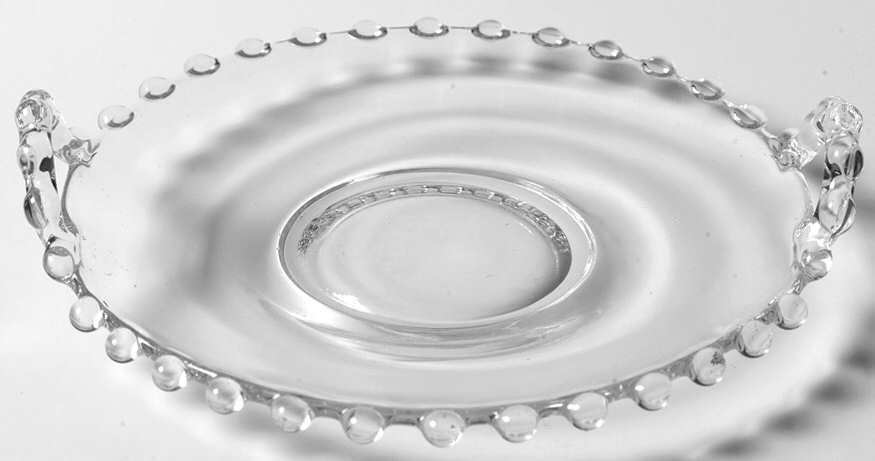 Candlewick Clear (Stem 3400) 5" Handled Tray by Imperial Glass-Ohio-1