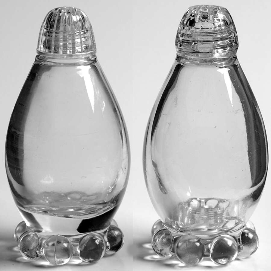 Candlewick Clear (Stem 3400) Shaker Set & Plastic Lids by Imperial Glass-Ohio-1