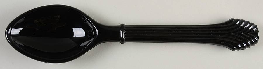 Candlewick Black Salad Serving Spoon by Imperial Glass-Ohio-1