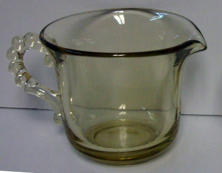 Candlewick Yellow Creamer by Imperial Glass-Ohio-1