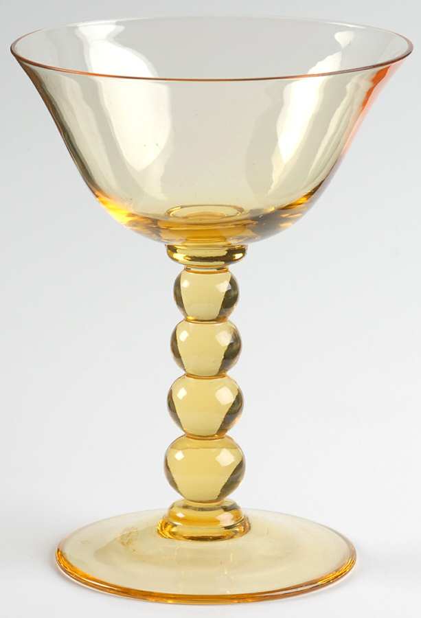 Candlewick Yellow Champagne/Tall Sherbet by Imperial Glass-Ohio-1
