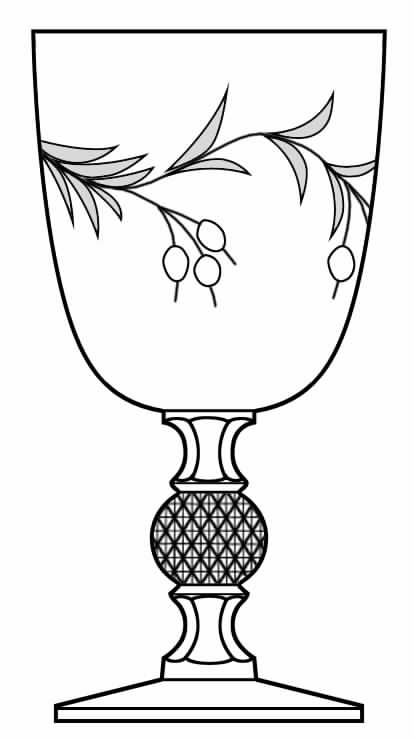 Celeste Water Goblet by Imperial Glass-Ohio-1