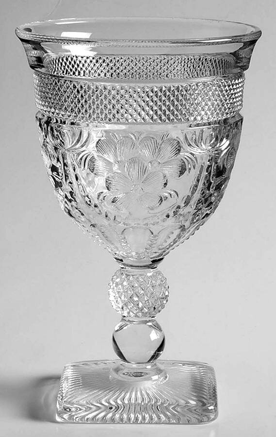 Chroma Clear Water Goblet by Imperial Glass-Ohio-1