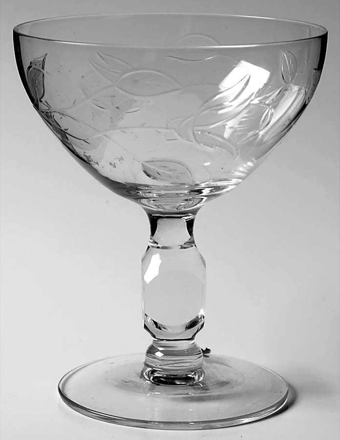 China Rose Champagne/Tall Sherbet by Imperial Glass-Ohio-1