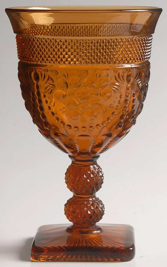 Chroma Amber Water Goblet by Imperial Glass-Ohio-1