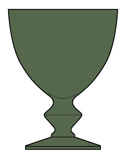 Continental Green Water Goblet by Imperial Glass-Ohio-1