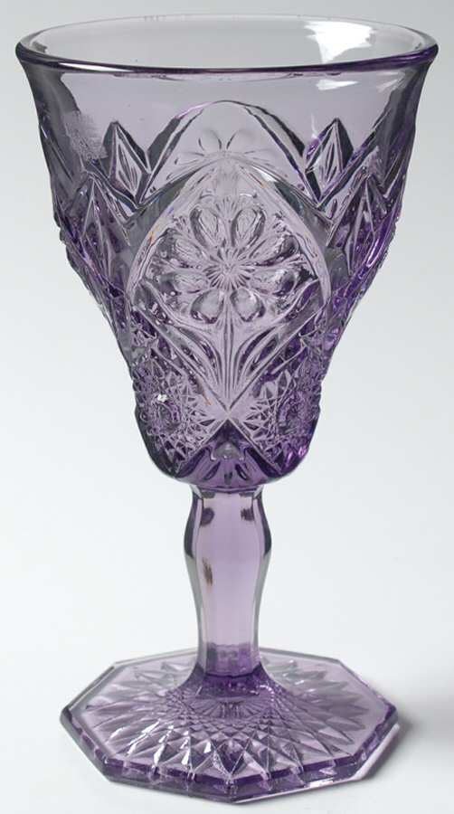 Cosmos Amethyst Water Goblet by Imperial Glass-Ohio-1