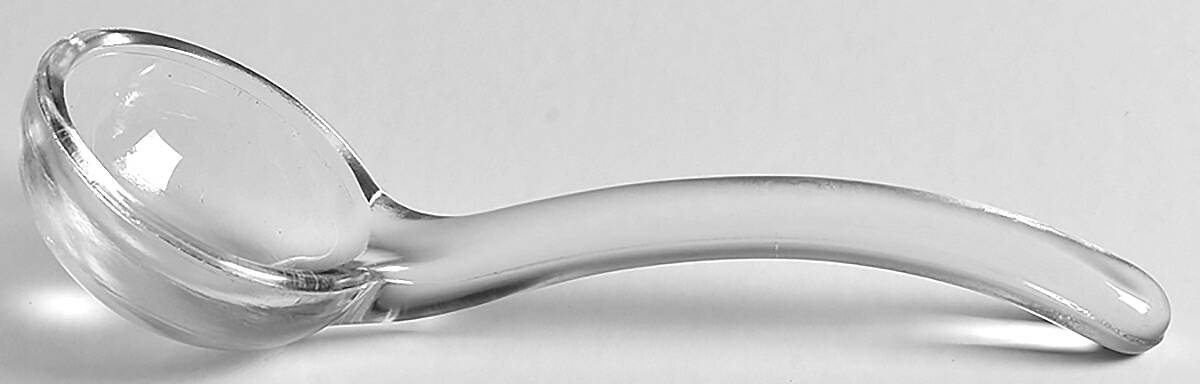 Crocheted Crystal Mayonnaise Ladle by Imperial Glass-Ohio-1