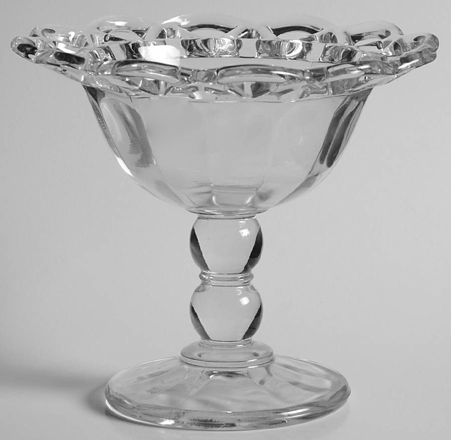 Crocheted Crystal Open Jam/Jelly by Imperial Glass-Ohio-1