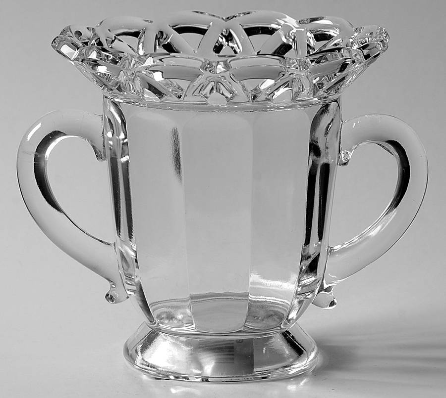 Crocheted Crystal Sugar-Open by Imperial Glass-Ohio-1