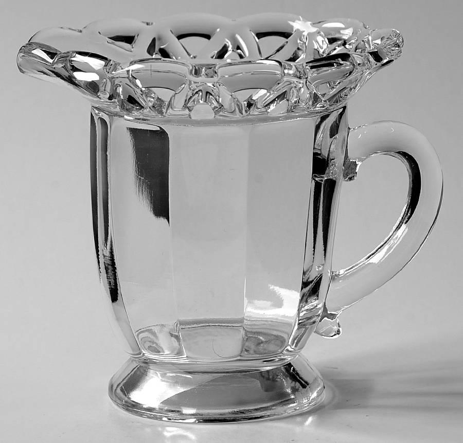 Crocheted Crystal Creamer by Imperial Glass-Ohio-1