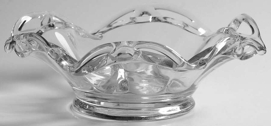 Crocheted Crystal Candleholder by Imperial Glass-Ohio-1