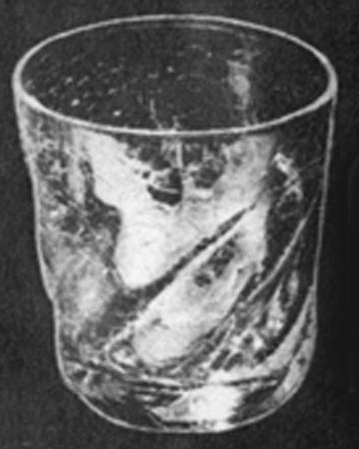 Crinkled Clear Double Old Fashioned by Imperial Glass-Ohio-1