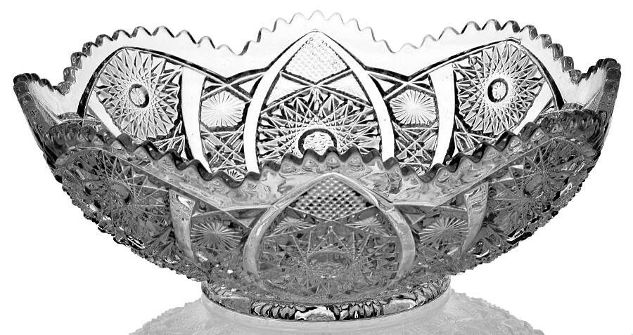 Daisy and Button Clear (Ohio) 10" Round Bowl by Imperial Glass-Ohio-1