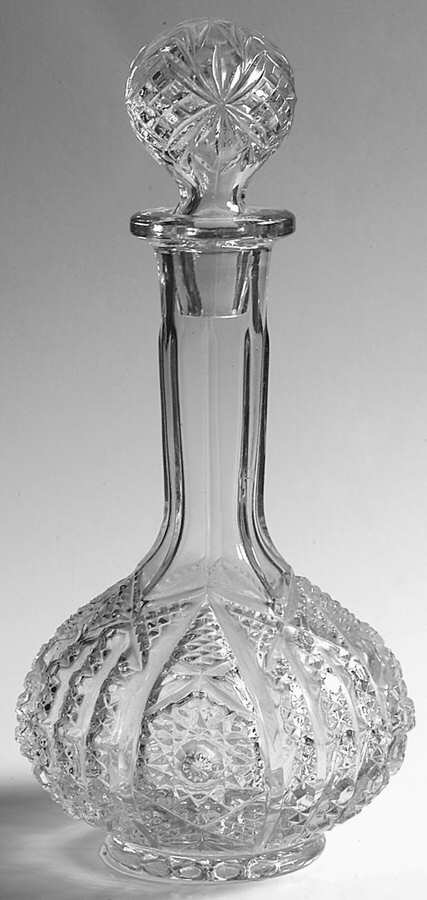 Daisy and Button Clear (Ohio) Decanter & Stopper by Imperial Glass-Ohio-1