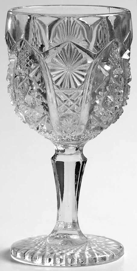 Daisy and Button Clear (Ohio) Wine Glass by Imperial Glass-Ohio-1