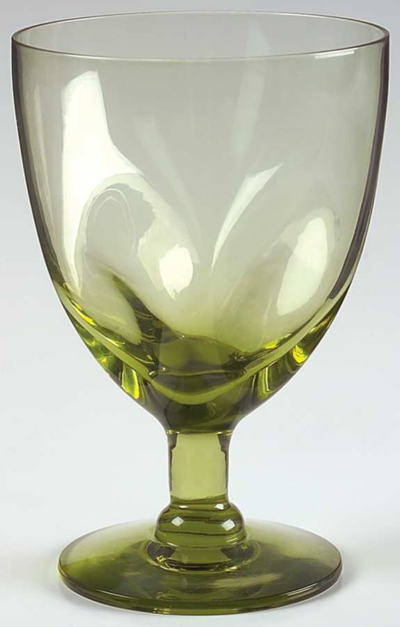 Dawn Green (Verde) Water Goblet by Imperial Glass-Ohio-1