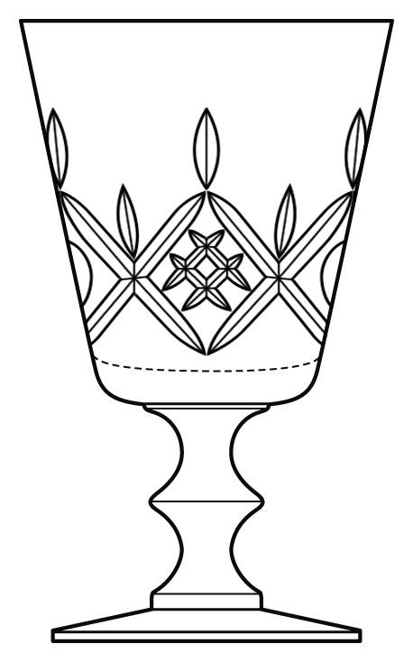 Denise Water Goblet by Imperial Glass-Ohio-1