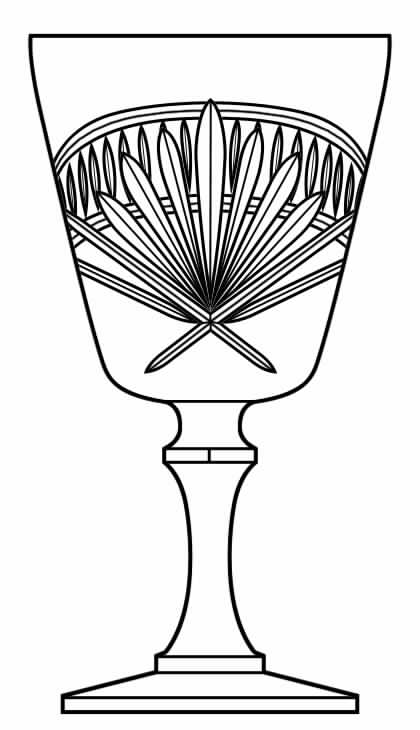 Elizabeth II Water Goblet by Imperial Glass-Ohio-1