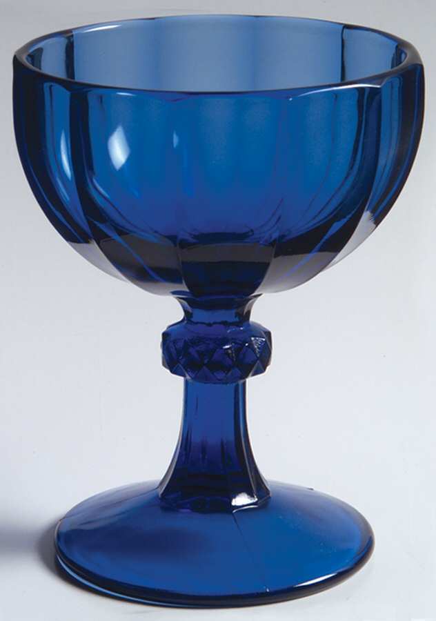 Essex Blue Champagne/Tall Sherbet by Imperial Glass-Ohio-1