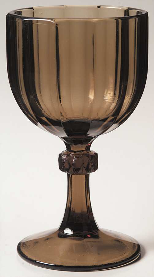 Essex Brown Water Goblet by Imperial Glass-Ohio-1