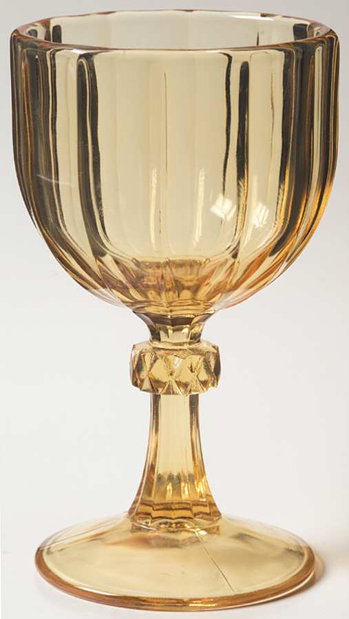 Essex Yellow Water Goblet by Imperial Glass-Ohio-1