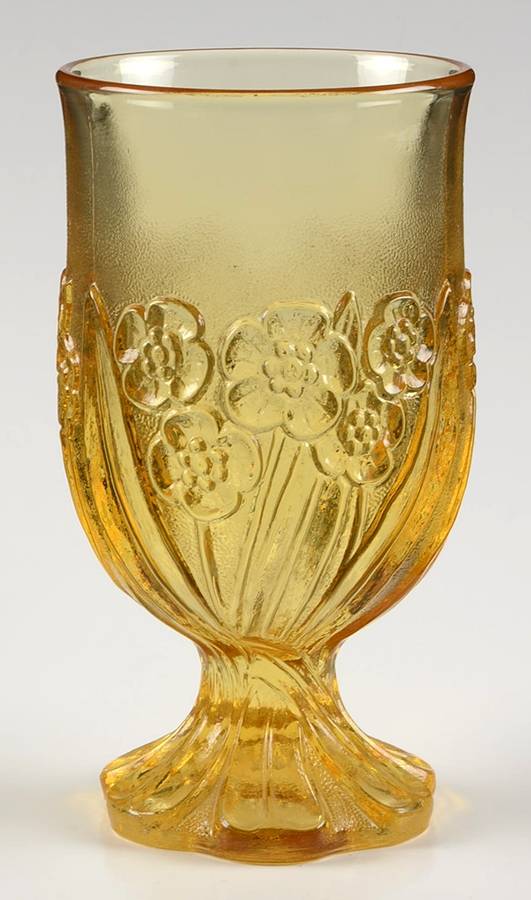 Flower Fair Yellow Iced Tea by Imperial Glass-Ohio-1