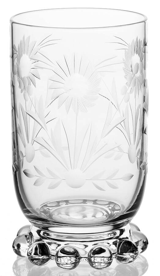 Floral (Cut) Flat Tumbler by Imperial Glass-Ohio-1