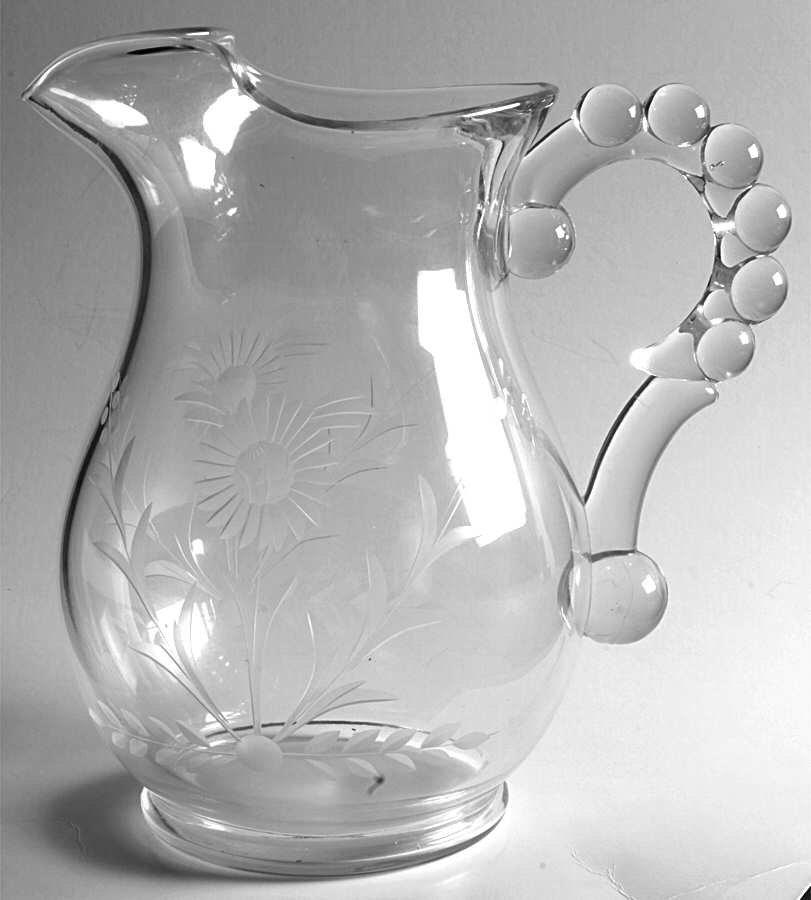 Floral (Cut) 24 Oz Pitcher by Imperial Glass-Ohio-1