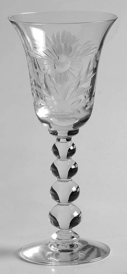 Floral (Cut) Cordial Glass by Imperial Glass-Ohio-1