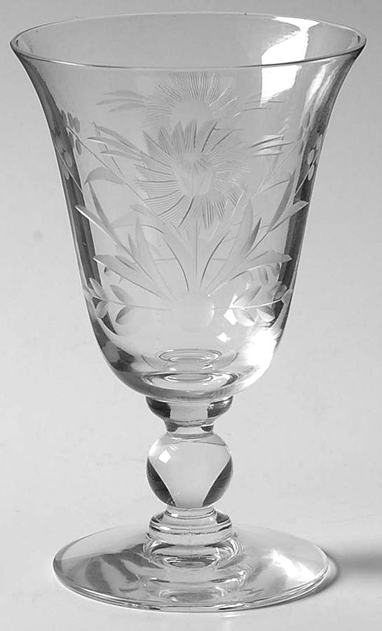 Floral (Cut) Juice Glass by Imperial Glass-Ohio-1