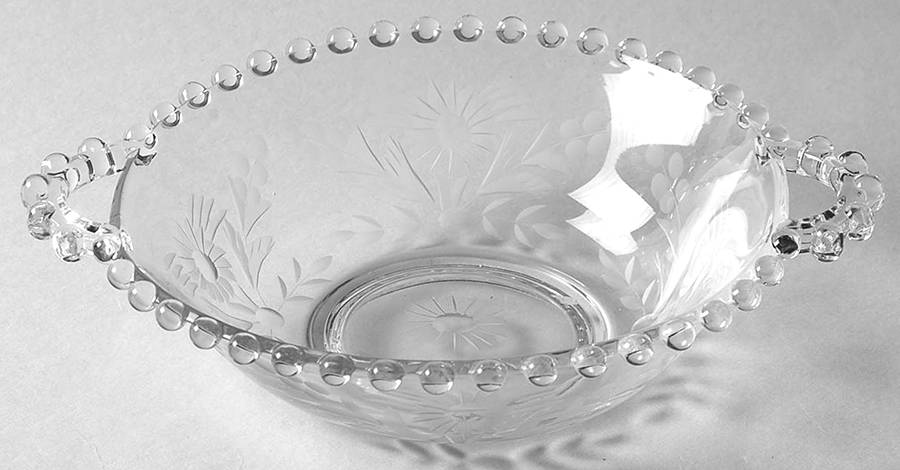 Floral (Cut) Nappy by Imperial Glass-Ohio-1