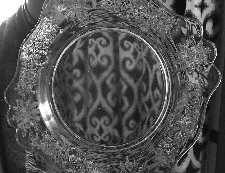Garden Arbor 7" Salad Plate by Imperial Glass-Ohio-1