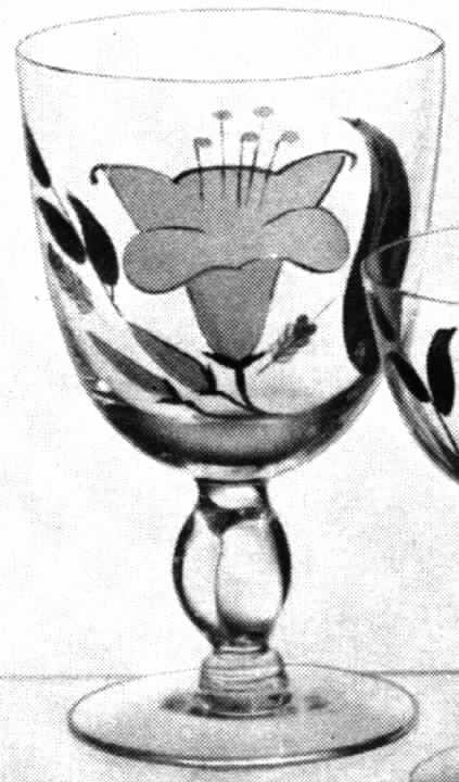 Golden Harvest Water Goblet by Imperial Glass-Ohio-1