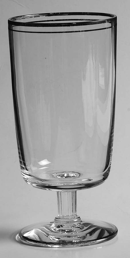 Heritage Clear (Gold Trim) Champagne/Tall Sherbet by Imperial Glass-Ohio-1