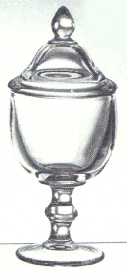 Hoffman House Clear Candy Jar & Lid by Imperial Glass-Ohio-1