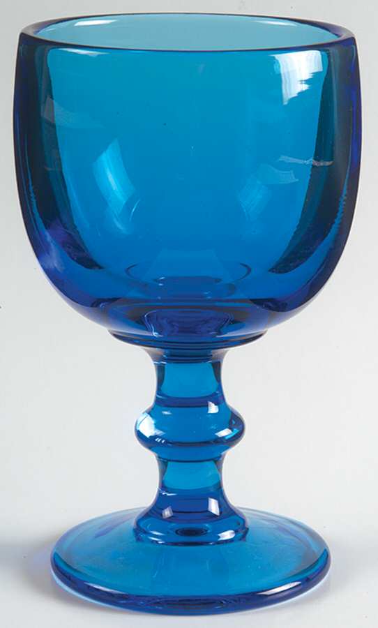 Hoffman House Antique Blue Water Goblet by Imperial Glass-Ohio-1