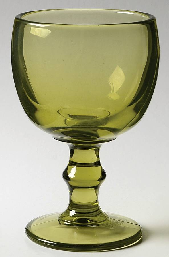 Hoffman House Green Tall Water Goblet by Imperial Glass-Ohio-1
