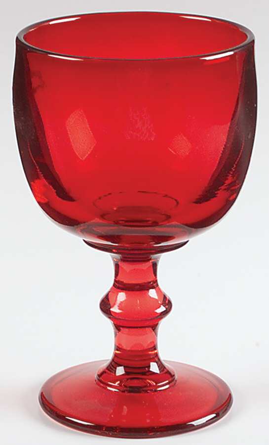 Hoffman House Ruby Tall Water Goblet by Imperial Glass-Ohio-1