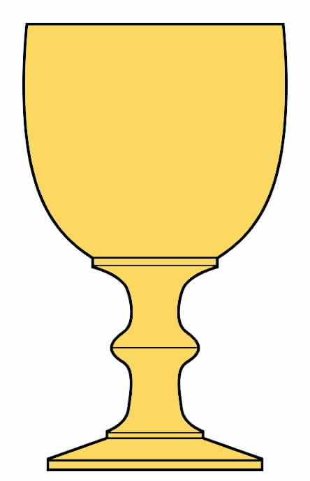 Hoffman House Yellow Tall Water Goblet by Imperial Glass-Ohio-1