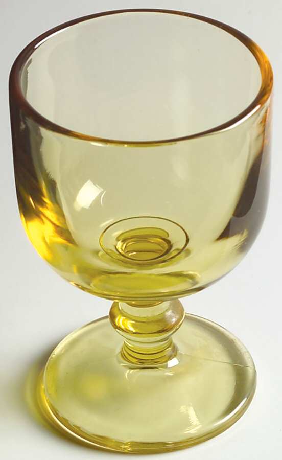 Hoffman House Yellow Wine Glass by Imperial Glass-Ohio-1