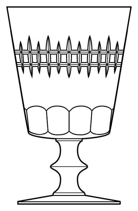 Holyoke Water Goblet by Imperial Glass-Ohio-1