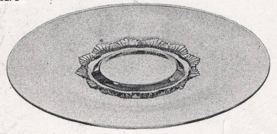 Imperial Tiara 14" Sandwich Plate by Imperial Glass-Ohio-1
