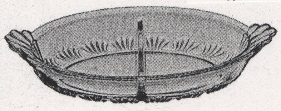 Imperial Tiara 9" Oval 2 Part Relish by Imperial Glass-Ohio-1