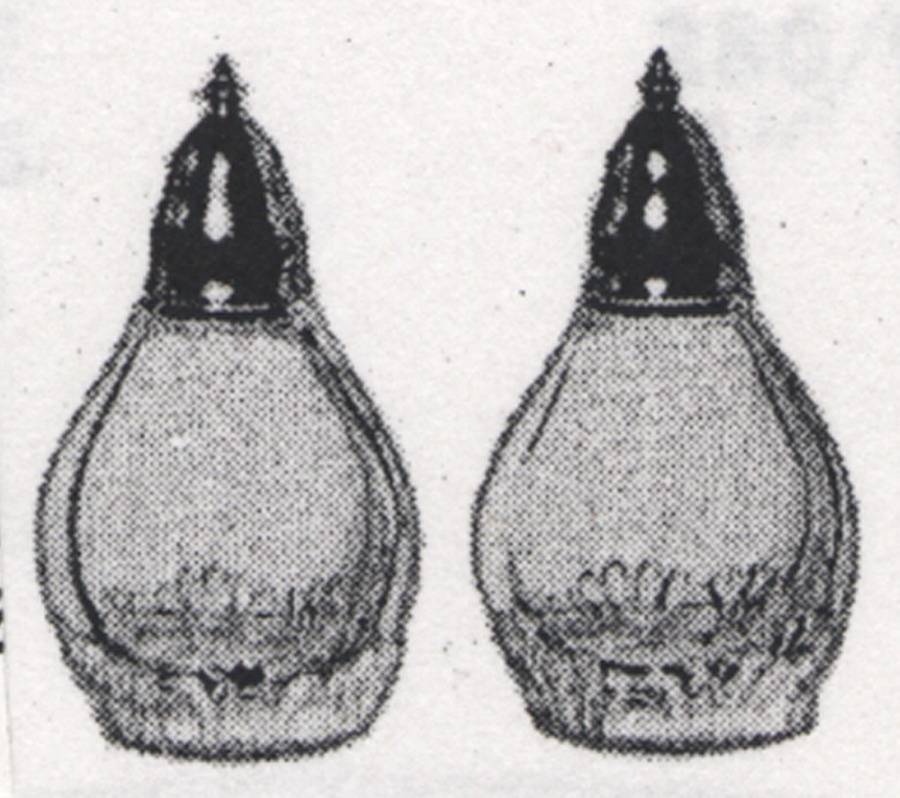 Imperial Tiara Shaker Set w/Metal Lids by Imperial Glass-Ohio-1