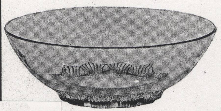 Imperial Tiara 12" Salad Bowl by Imperial Glass-Ohio-1