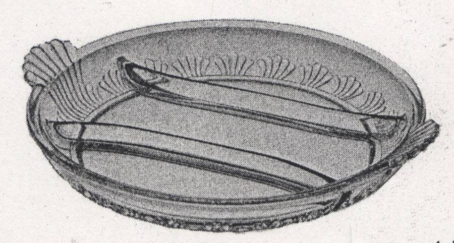 Imperial Tiara 10" Round 3 Part Relish by Imperial Glass-Ohio-1