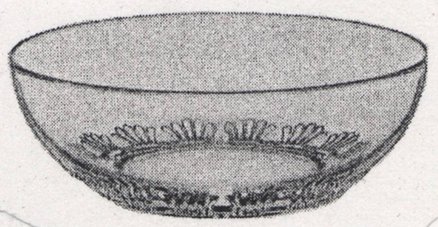 Imperial Tiara 7" Round Bowl by Imperial Glass-Ohio-1